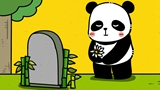 【創意手繪】熊貓過清明